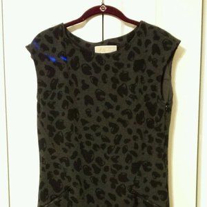 Michael Kors Knit Dress Leopard Print S/P